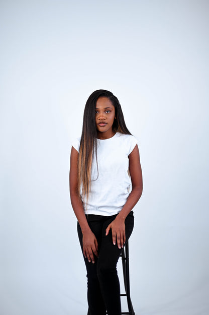Extension Premium Clip-in Kinky Straight Brun