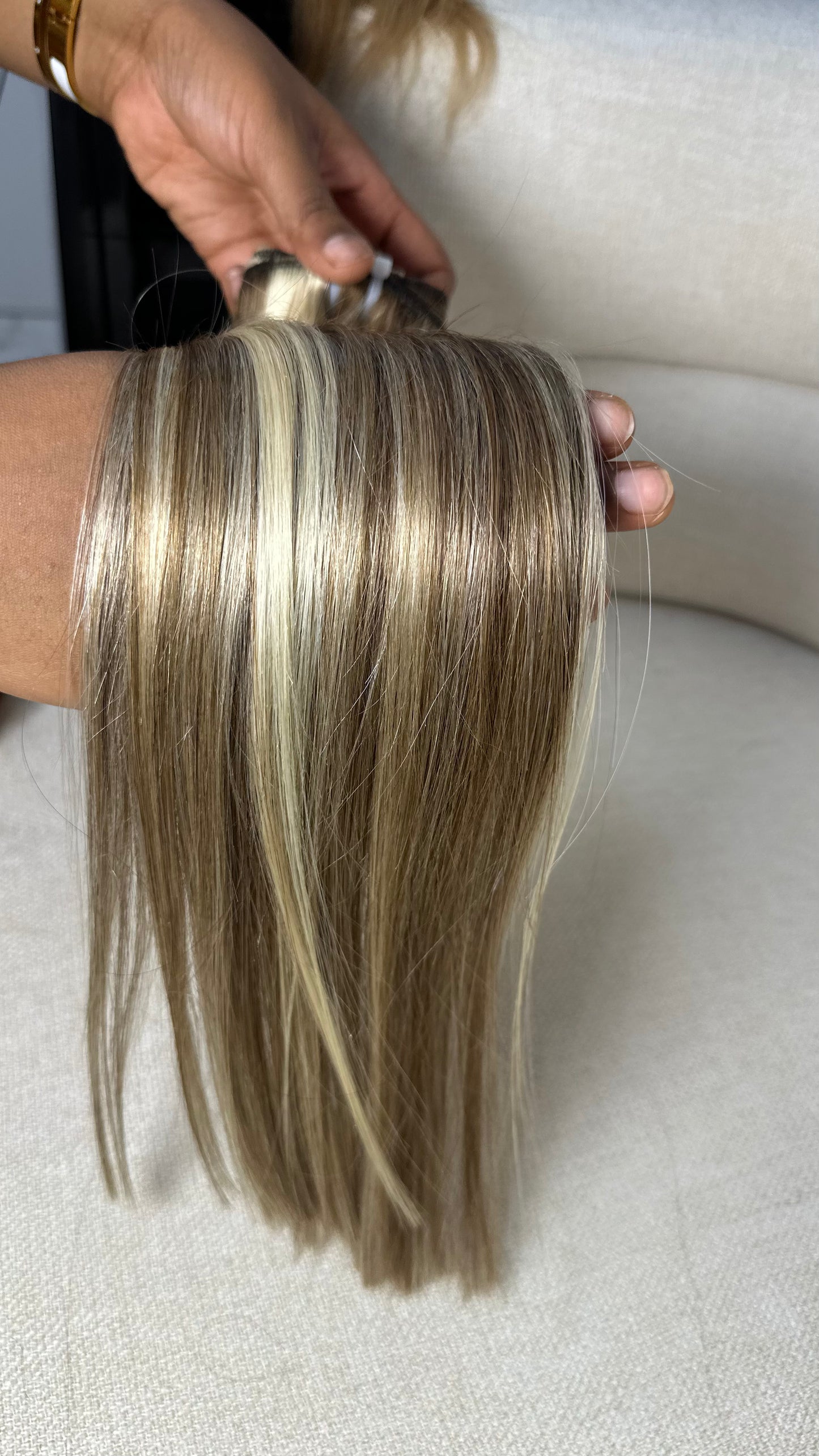 Extension Premium Clip-in Kinky Straight Blond