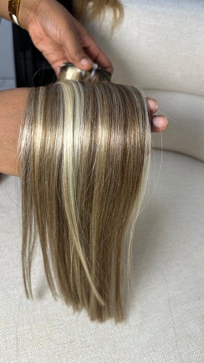 Extension Premium Clip-in Kinky Straight Blond