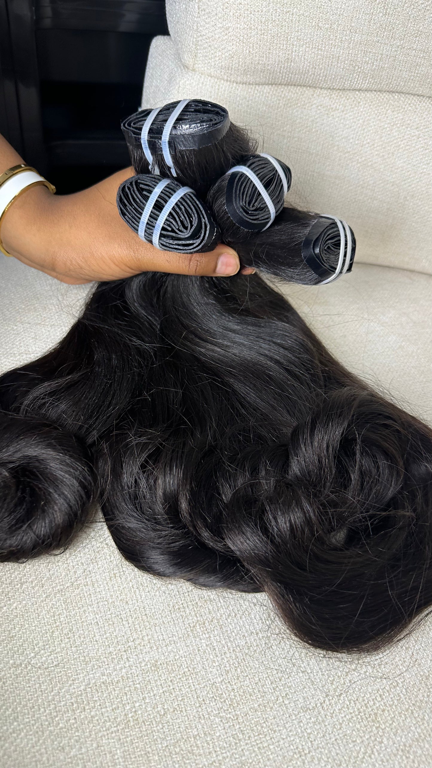Extension Premium Clip-in Body Wave Brun