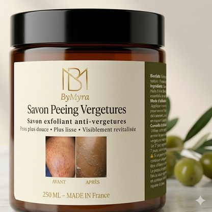 Duo Anti-Vergetures : Savon Peeling & Huile Réparatrice