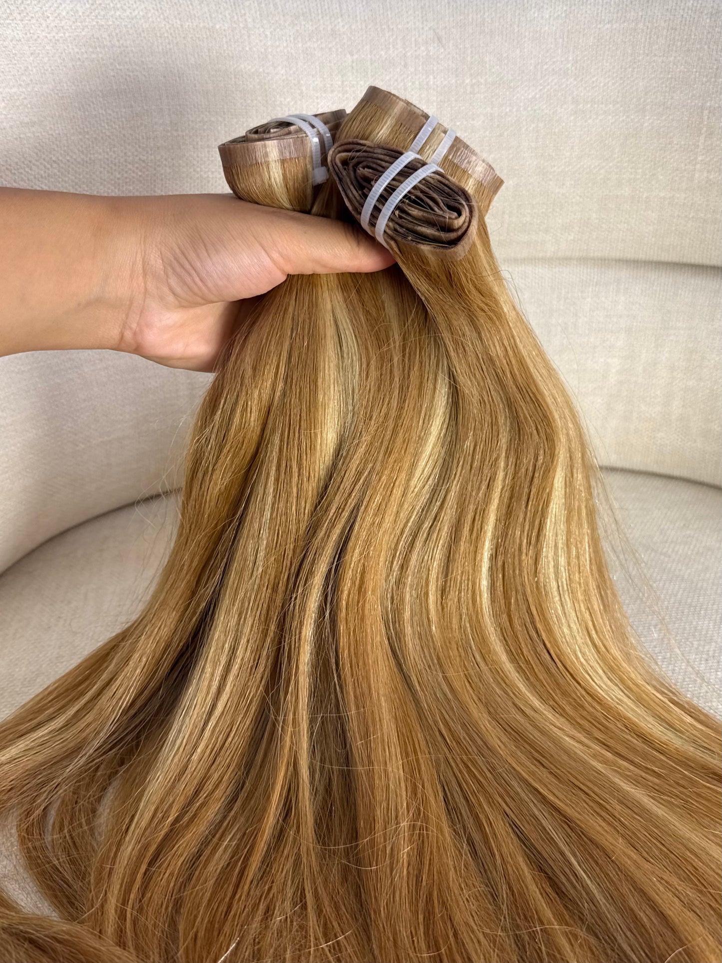 Extension Premium Clip-in Kinky Straight Blond