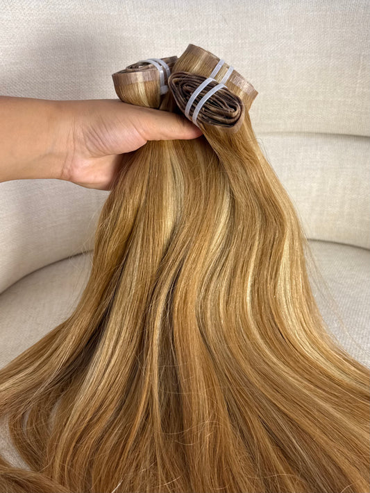 Extension Premium Clip-in Kinky Straight Blond